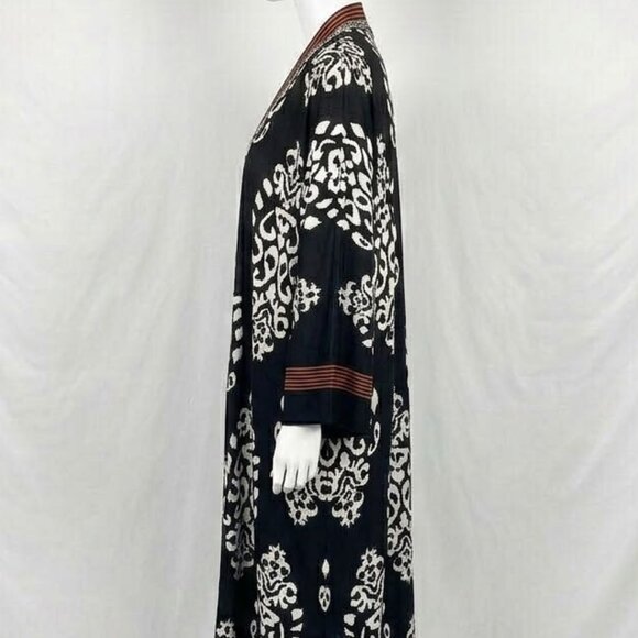 NWOT Chico's Bold Motif Printed Chiffon Kimono Boho Chic Artsy Duster L/XL - Picture 6 of 15